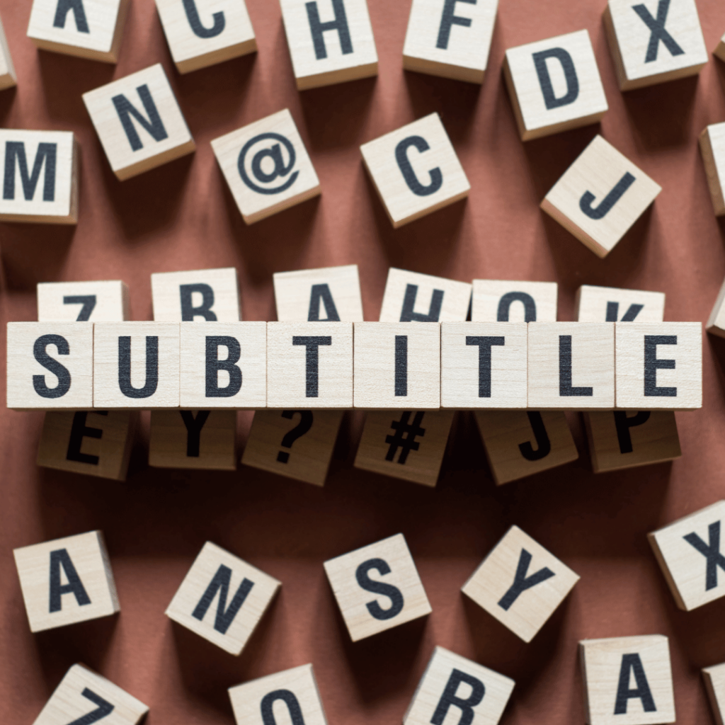 subtitle for films